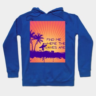 Summer Surf and Waves Hoodie